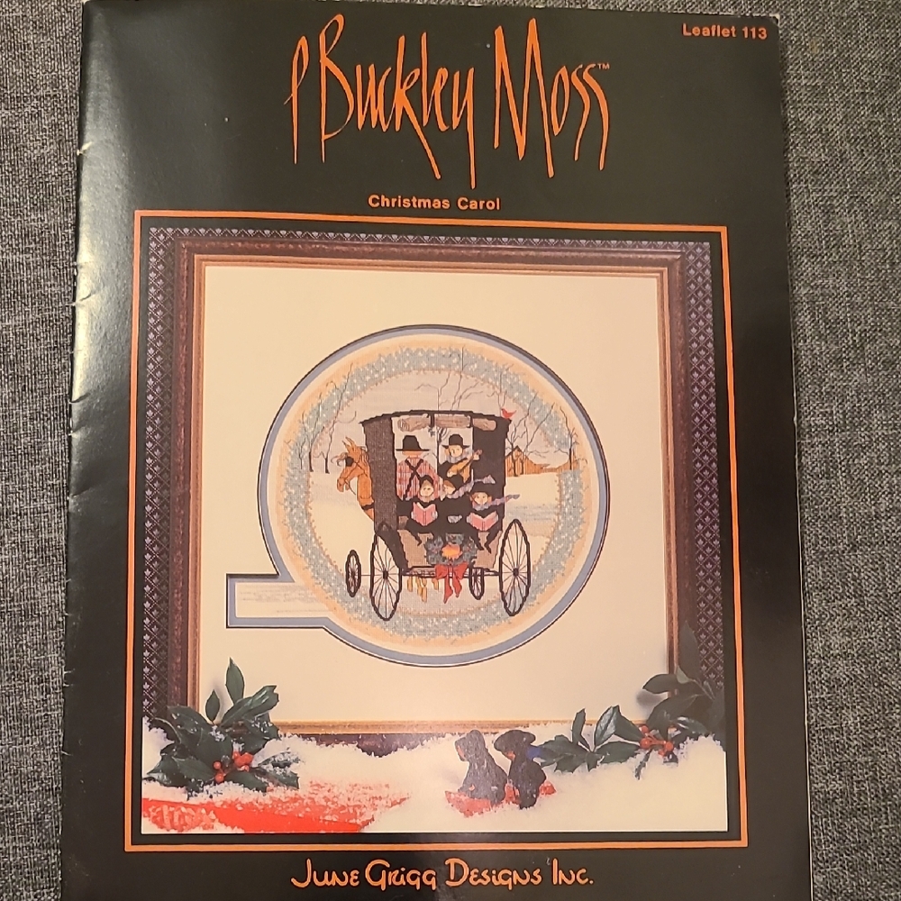 P. Buckley Moss Cross Stitch Design "Christmas Carol"